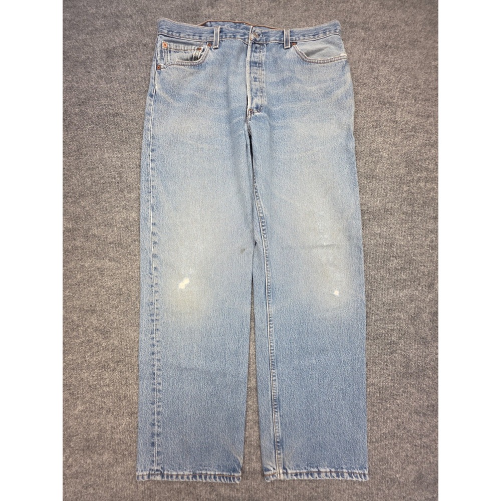 Vintage Levi's 501 Jeans Men's 36 x 30 (FITS 34x29.5) Blue Distressed Faded USA